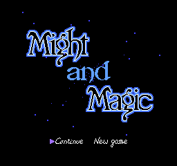 Might and Magic (Japan) Title Screen